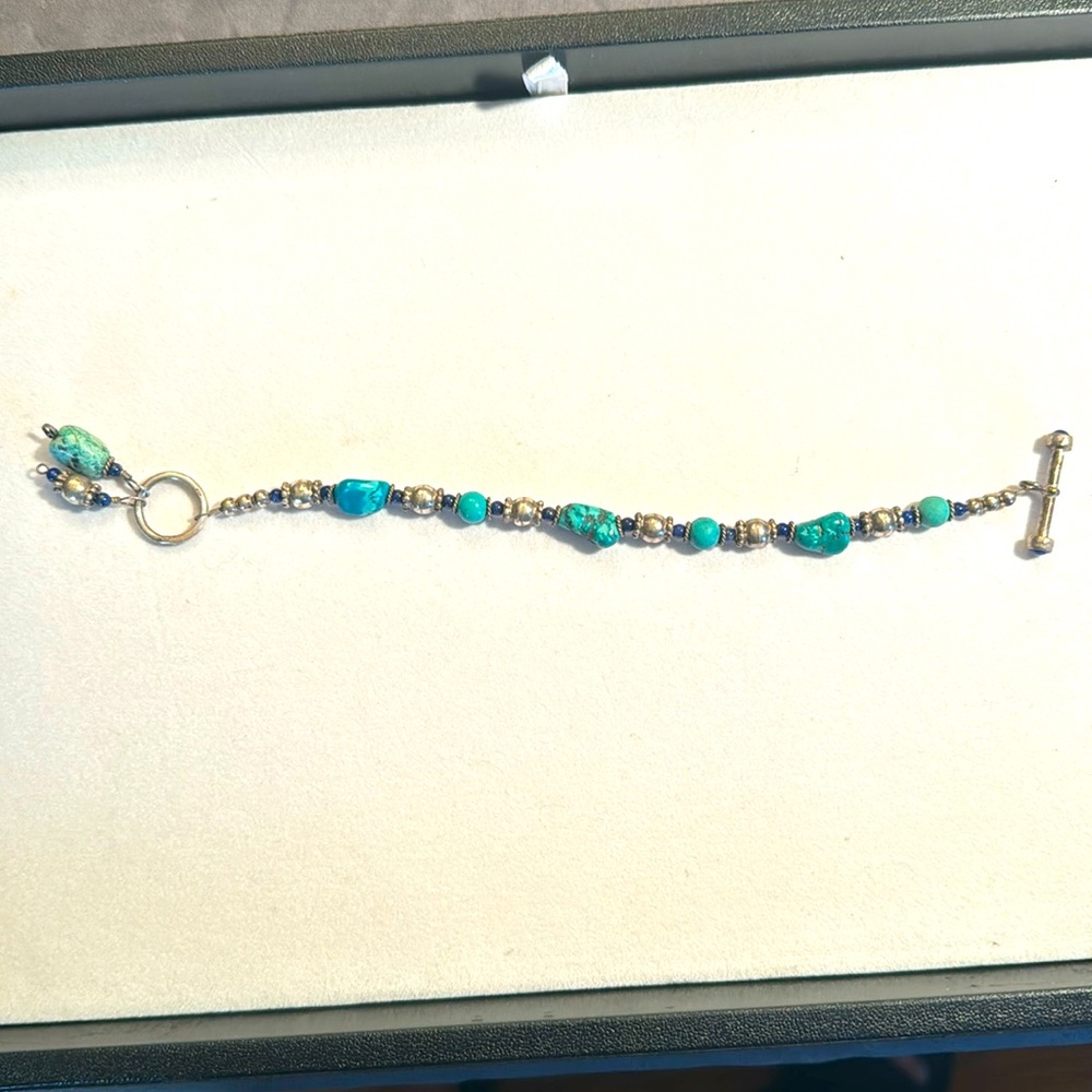 Sterling silver turquoise bracelet